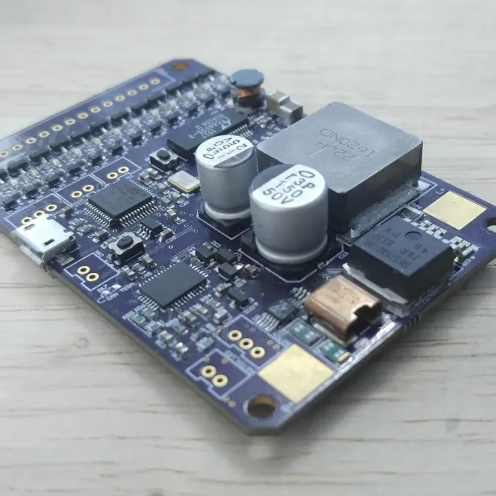 Photo of a Battery Management System (BMS) circuit board