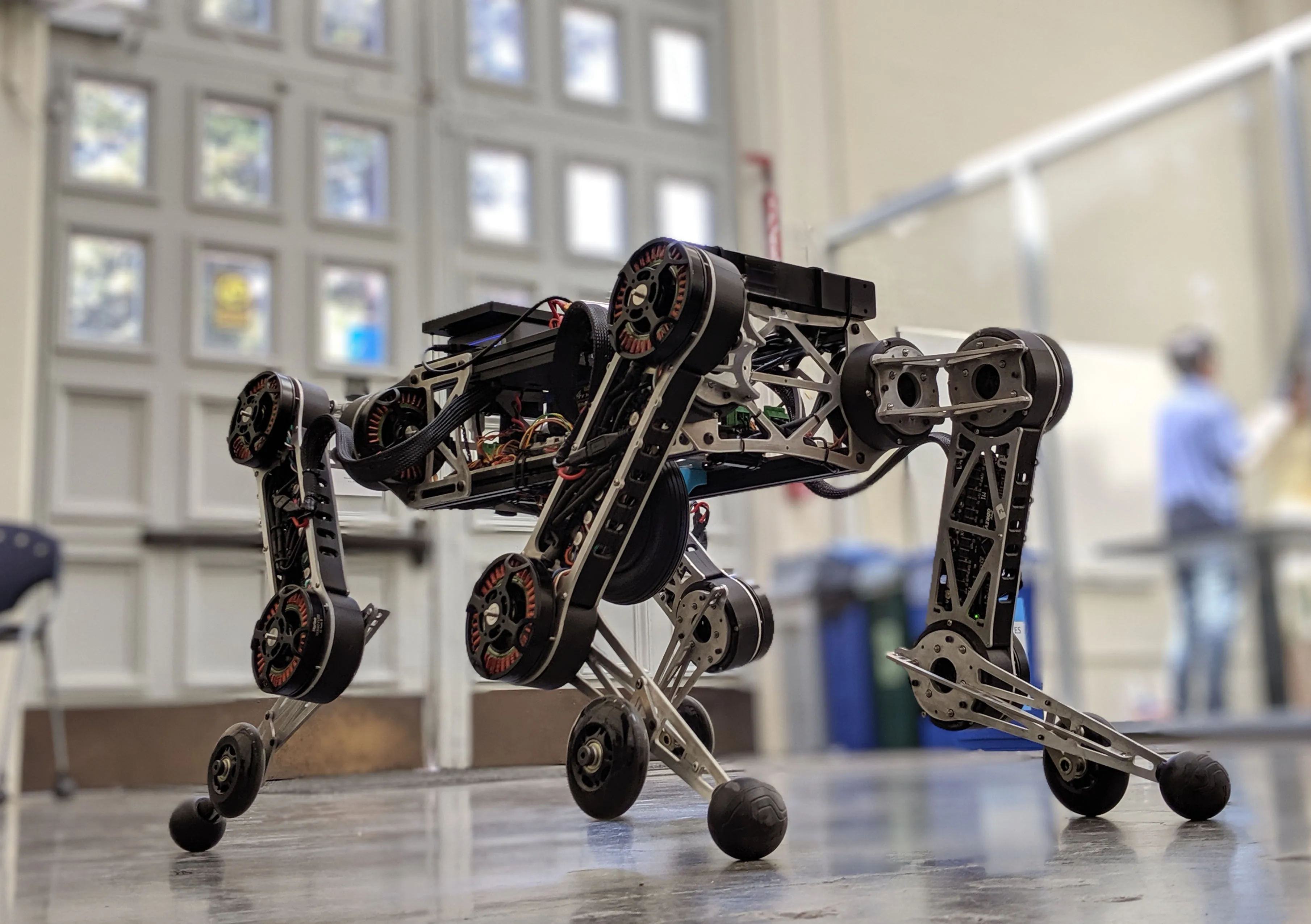 Photo of a quadruped robot